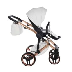 Junama Handcraft Enzo 2 In 1 Pram – White Rose Gold -Baby Supplies 2024 01 16 53303 scaled 1
