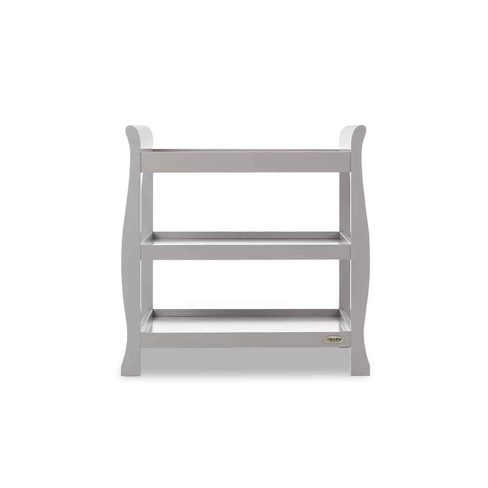 Obaby Stamford Sleigh Open Changing Unit – Warm Grey 3 Obaby Stamford Sleigh Open Changing Unit – Warm Grey