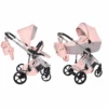 Junama Glitter Eco 2 In 1 Pram – Eco Pink -Baby Supplies 2in1