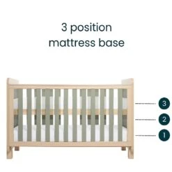 Tutti Bambini Kuba Cot Bed – Pickled Oak/Sage Weave -Baby Supplies 567UJ