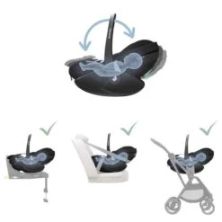 Maxi-Cosi Pebble 360 Pro – Essential Black -Baby Supplies 656577