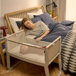 SnuzPod Studio Bedside Crib With Mattress Oslo Grey 18 SnuzPod Studio Bedside Crib With Mattress Oslo Grey -Baby Supplies 67865