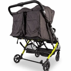 Push Me Dubl Lightweight Double Stroller – Pistachio -Baby Supplies 68655