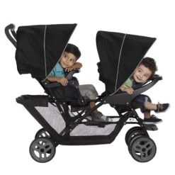 Graco Stadium Duo Tandem Stroller – Black/Grey -Baby Supplies 6L99BGRU Stadium Duo Tandem Black Grey Image 6