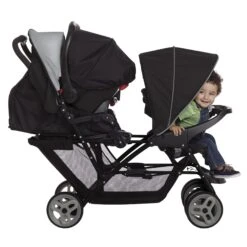 Graco Stadium Duo Tandem Stroller – Black/Grey -Baby Supplies 6L99BGRU Stadium Duo Tandem Black Grey Image 9