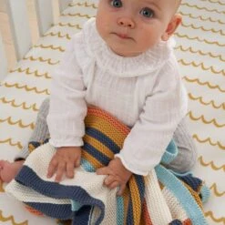Tutti Bambini Chunky Knitted Baby Blanket – Our Planet -Baby Supplies 7UYJ