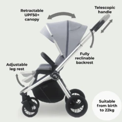 My Babiie Travel System With Cabriofix Car Seat – Steel Blue -Baby Supplies 7i795957