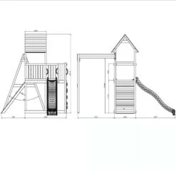 Shire Adventure Peaks Wooden Climbing Frame Fortress 3 -Baby Supplies 8019 22092