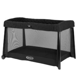 Graco FoldLite LX Travel Cot With Bassinet – Midnight -Baby Supplies 98869