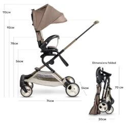 Micro Lightweight Stroller 360 Latte -Baby Supplies ASGWTE3Y4