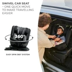 Kinderkraft XPEDITION 2 I-Size Car Seat 40-150cm Grey -Baby Supplies BNGMK