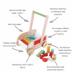 Classic World Delivery Truck Walker With Blocks -Baby Supplies CLASSIC WORLD DELIVERY TRUCK BABY WALKER WITH BLOCKS1