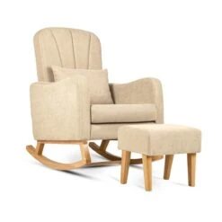 Silver Cross Seville 3+3 Piece Ultimate Newborn Room Set Bundle – Cashmere/Oak -Baby Supplies Carmel Nursing Chair