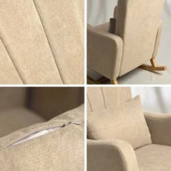 Silver Cross Seville 2+2 Nursery Room Set With Nursing Chair – Cashmere/Oak -Baby Supplies Carmel Nursing Chair 4 1