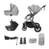 Babymore Chia Travel System Coco With Base – Pearl Grey -Baby Supplies Chia Pram Pushchair – Pearl Grey 6