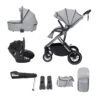 Babymore Chia Travel System Pecan With Base – Pearl Grey -Baby Supplies Chia Pram Pushchair – Pearl Grey 7