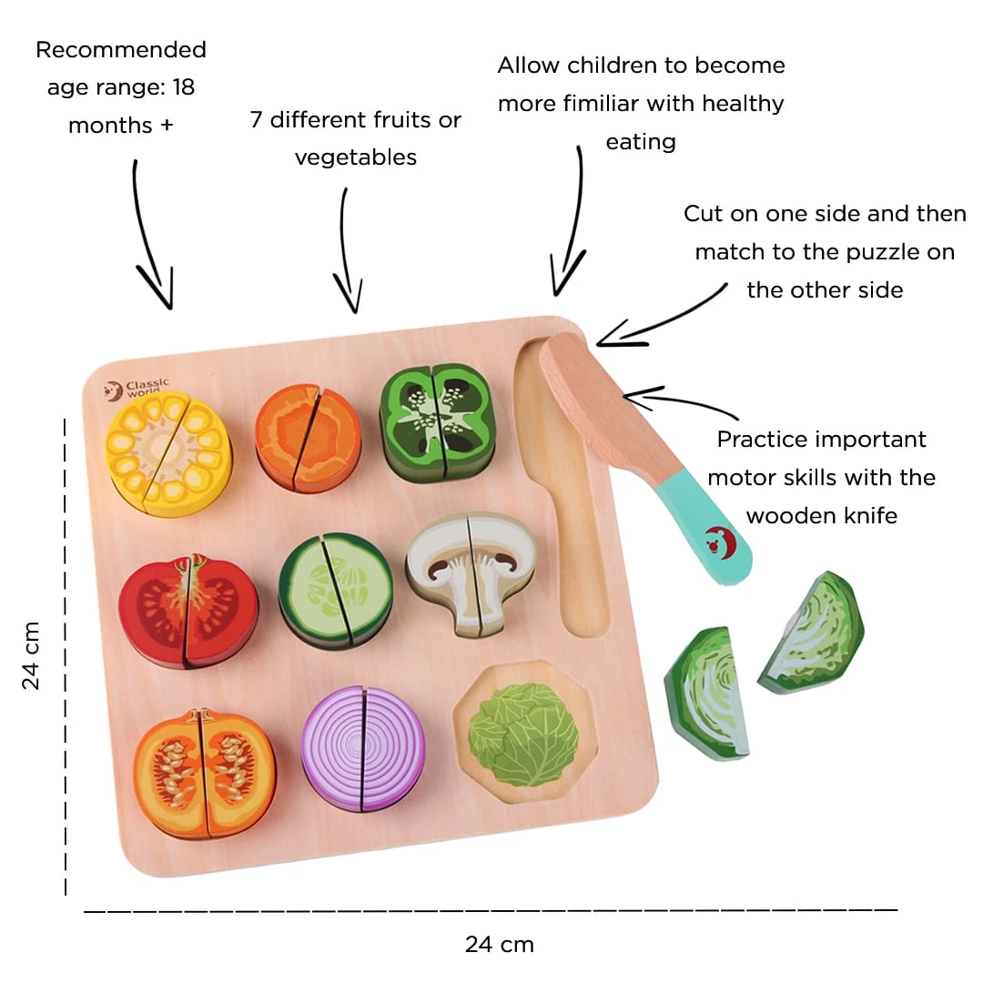 Classic World Cutting Vegetable Puzzel 5 Classic World Cutting Vegetable Puzzel - Image 3