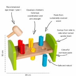 Classic World Hammer And Peg 8 Classic World Hammer And Peg -Baby Supplies Classic World Hammer and Peg1
