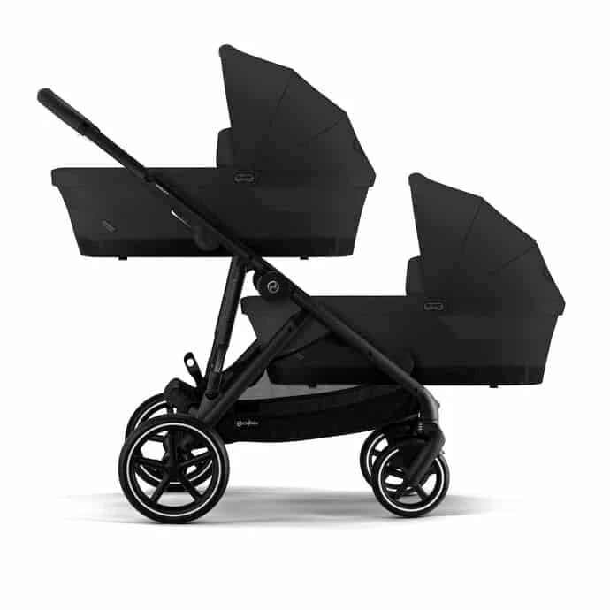 Cybex Gazelle S Twin Pushchair Moon Black With Carrycots 9 Cybex Gazelle S Twin Pushchair Moon Black With Carrycots - Image 7