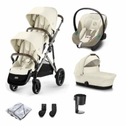 Cybex Gazelle S Newborn And Toddler Bundle Seashell Beige