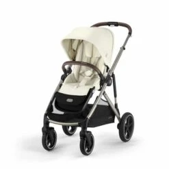 Cybex Gazelle S Twin Pushchair Seashell Beige With Second Seat -Baby Supplies Cybex Gazelle S Twin Pushchair Seashell Beige
