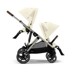 Cybex Gazelle S Twin Pushchair Seashell Beige -Baby Supplies Cybex Gazelle S Twin Pushchair Seashell Beige 5 1