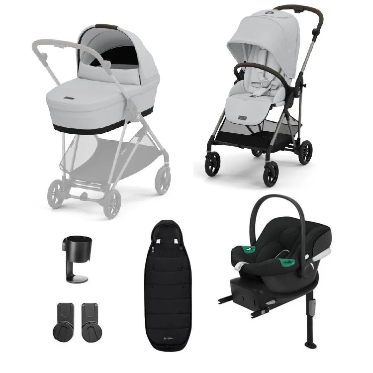 Cybex Melio Travel System Fog Grey 3 Cybex Melio Travel System Fog Grey