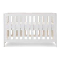 Obaby Nika Cot Bed White Wash -Baby Supplies E345