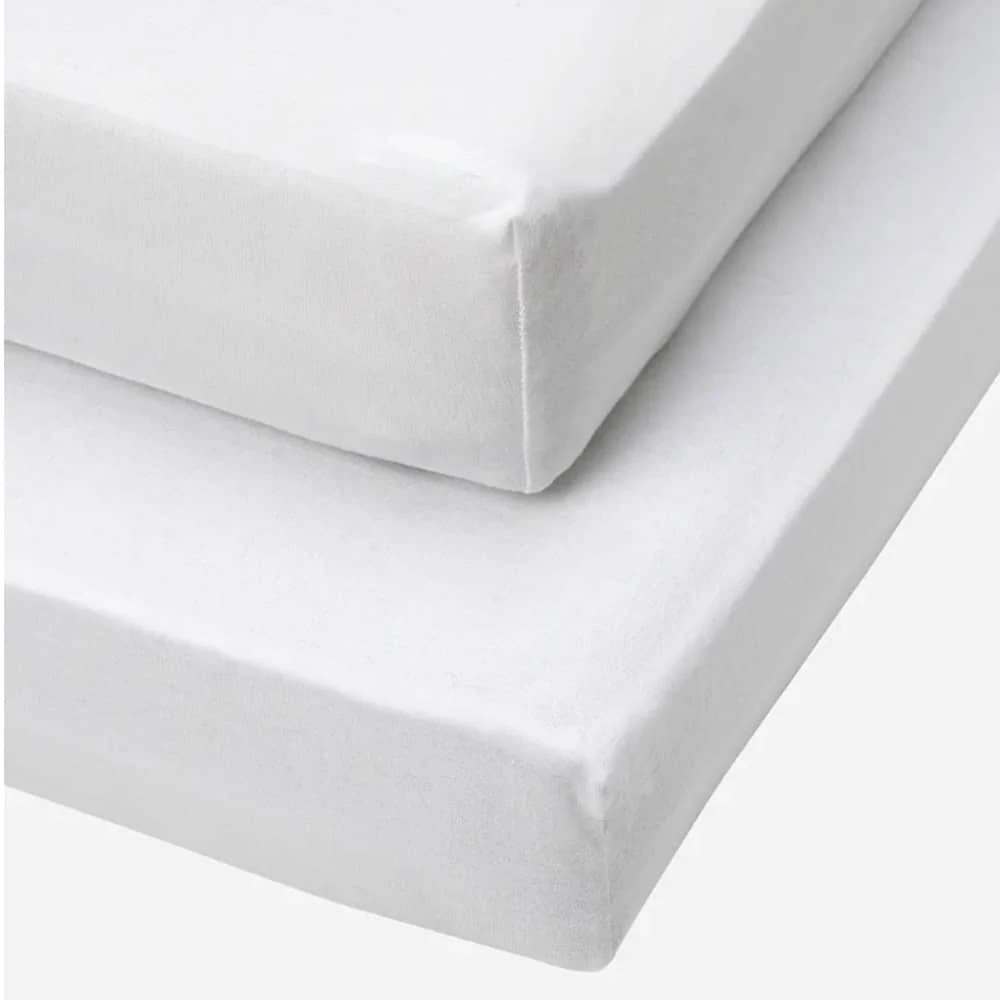 Tutti Bambini Essentials Cot Fitted Sheets 2pk – White 3 Tutti Bambini Essentials Cot Fitted Sheets 2pk – White