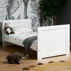 Obaby Nika Cot Bed White Wash -Baby Supplies ET