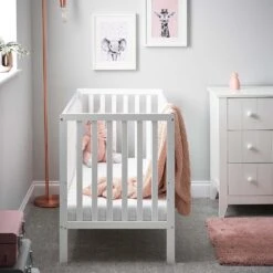 Obaby Bantam Cot White -Baby Supplies FGT
