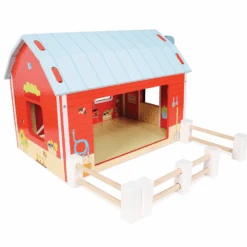 Le Toy Van Red Barn Toy Farm -Baby Supplies FHYT