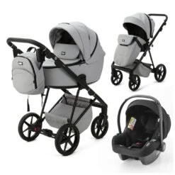 Mee-Go Milano Evo Newborn Travel System Builder – Stone Grey