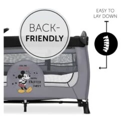 Hauck Sleep N Play Center – Mickey Mouse Grey -Baby Supplies FURU