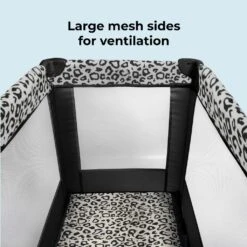 My Babiie Leopard Travel Cot -Baby Supplies GER5U
