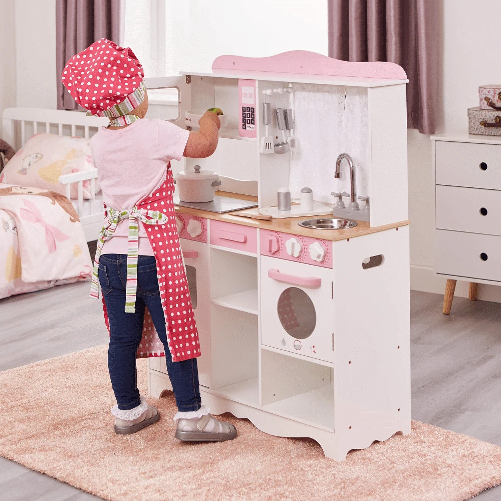 Liberty House Toys Country Play Kitchen With 9 Wooden Accessories 11 Liberty House Toys Country Play Kitchen With 9 Wooden Accessories - Image 9
