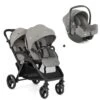 Joie EvaLite DUO Stroller Pebble With Car Seat