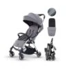 Miniuno Touchfold Stroller – Grey -Baby Supplies GTYUY