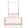 CuddleCo Nola Cot Bed And Clothing Rail – Soft Blush -Baby Supplies HNI78