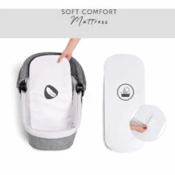 Hauck Eagle 4S Carrycot Melange Grey -Baby Supplies Hauck Eagle 4S Carrycot Melange Grey2