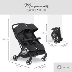 Hauck Swift X Duo – Black -Baby Supplies Hauck swift x duo black 7