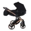 Junama Diamond S Line Pram – Black Rose Gold -Baby Supplies Junama Diamond S Line Pram Rose Gold