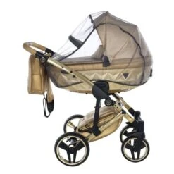Junama Dolce 3 In 1 Travel System – Gold -Baby Supplies Junama Dolce 2 in 1 Pram Rose Gold 2 1