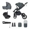 Babymore Kai Travel System Pecan With Base – Forest Grey -Baby Supplies Kai Travel System Pecan with Base – Forest Grey
