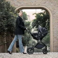 Babymore Kai Travel System Coco With Base – Forest Grey -Baby Supplies Kai Travel System Pecan with Base – Forest Grey 2 1