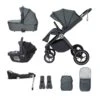Babymore Kai Travel System Coco With Base – Forest Grey 1 Babymore Kai Travel System Coco With Base – Forest Grey -Baby Supplies Kai Travel System Pecan with Base – Forest Grey 7