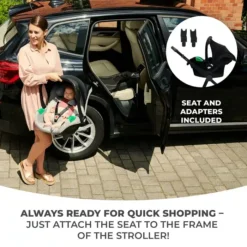 Kinderkraft 4in1 Newly Travel System With Isofix Base Black 17 Kinderkraft 4in1 Newly Travel System With Isofix Base Black -Baby Supplies Kinderkraft 4in1 Newly Travel System with Isofix Base Beige 5 1