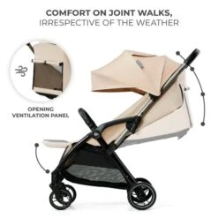 Kinderkraft Compact Pushchair APINO Dune Beige 14 Kinderkraft Compact Pushchair APINO Dune Beige -Baby Supplies Kinderkraft Apino Stroller Dune Beige 2