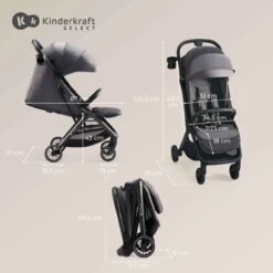Kinderkraft Nubi 2 Pushchair Sand Beige -Baby Supplies Kinderkraft Nubi 2 Pushchair Pink Quartz 5 2