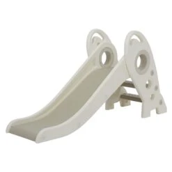 Liberty House Toys Kids Foldable Rocket Slide White -Baby Supplies LHT191WH white and grey rocket slide product 1 900x